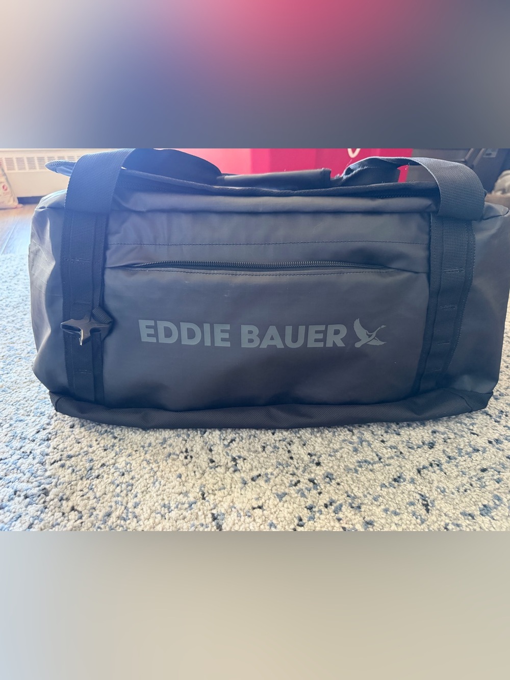Eddie Bauer Gray Men's Duffel Bag with Front Pocket